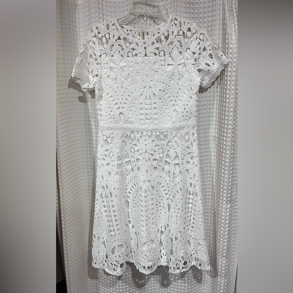 GB girls Other - Girls (Size 16) Elegant Cream (off-white) Eyelet Dress with Full Slip Lining